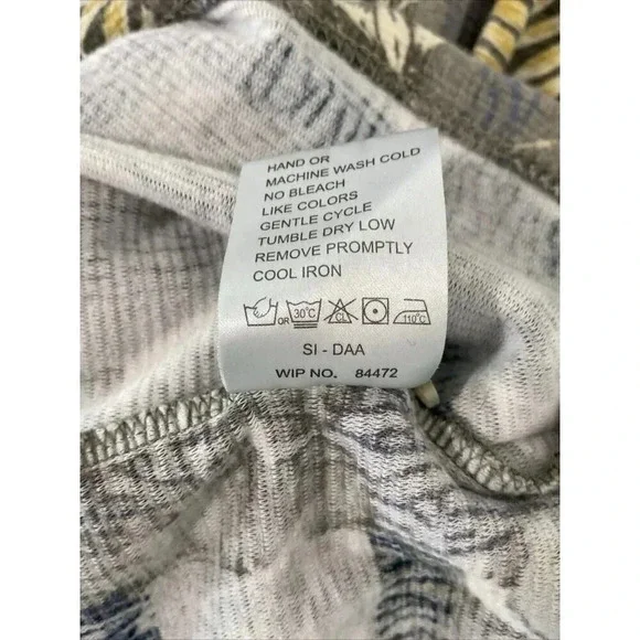 Woolrich Shirt Mens Large Button Up Short Sleeve Hawaiian Floral Tropical Gray - Picture 4 of 8